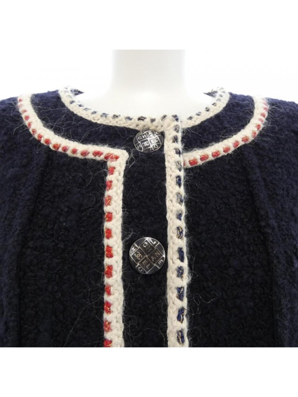 Chanel Collarless Jacket Navy - Picture 6 of 8